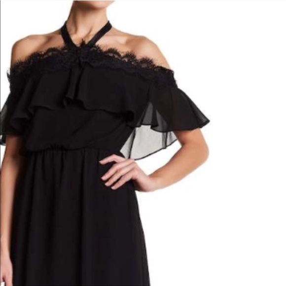 NWT Nanette Lepore halter cold shoulder dress - Picture 4 of 8